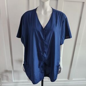 Authentic scrubs Cherokee work wear,navy blue scrubs/work wear,size 3X